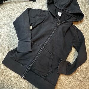 Unisex Kids Charcoal Hoodie Jacket